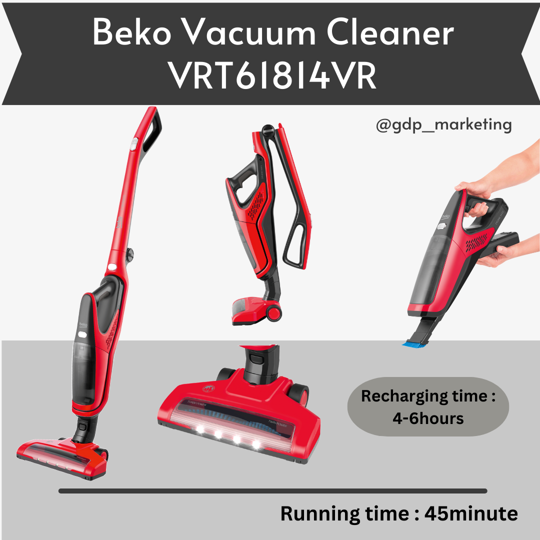 beko vrt61814vr cordless vacuum cleaner