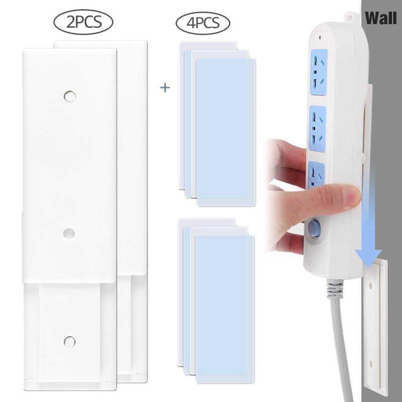 OnLook 2rd Upgraded Self Adhesive Plug Holder Power Strip Fixator, Power Strip Holder Mount,Adapter Fixer,Power Strip Desk Wall Mount,Desktop Outlet Power Strip