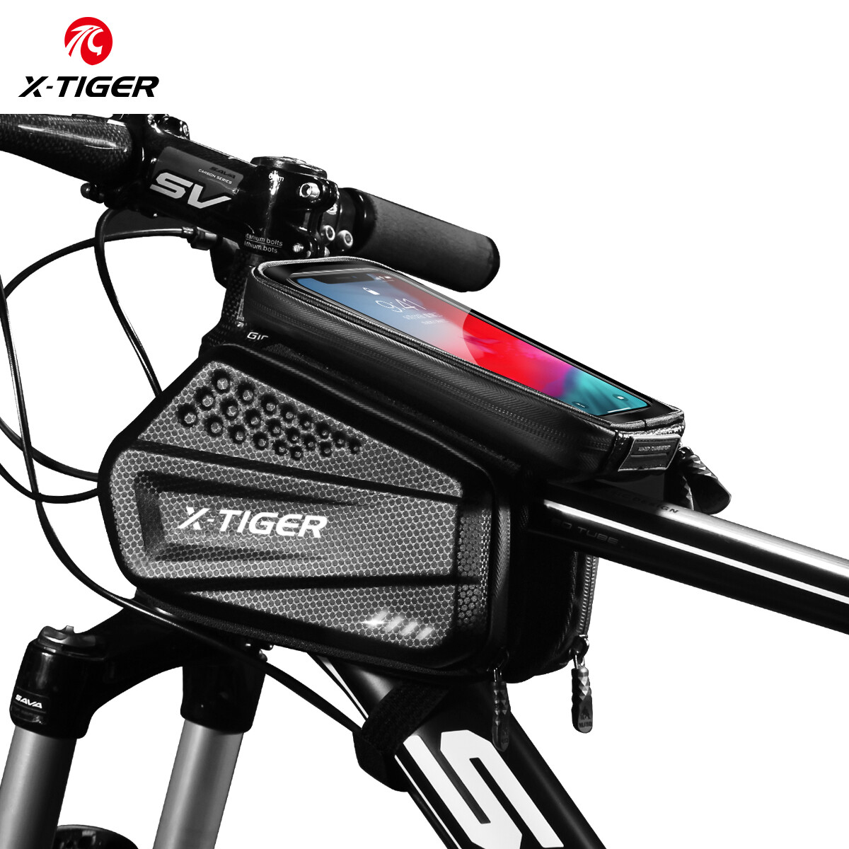 X-TIGER bicycle full style bag touch screen bag waterproof mobile phone bag cycling mountain bike accessories
