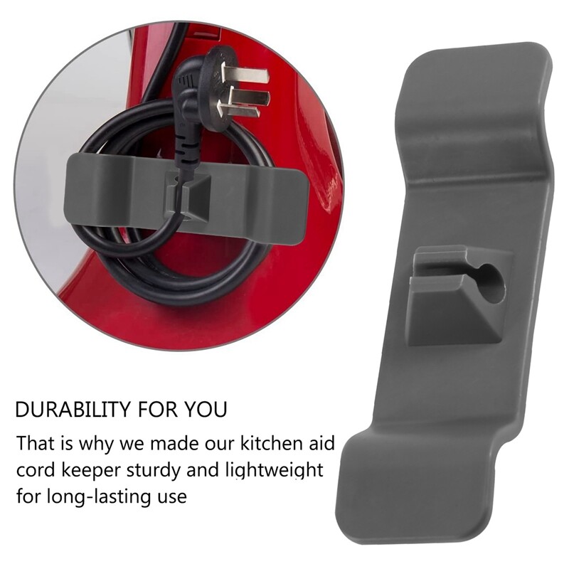 4Pcs Cable Wrap Attachment Compatible with for Kitchenaid Stand Mixer, Cord Storage for Kitchen Aid Cable Organizer