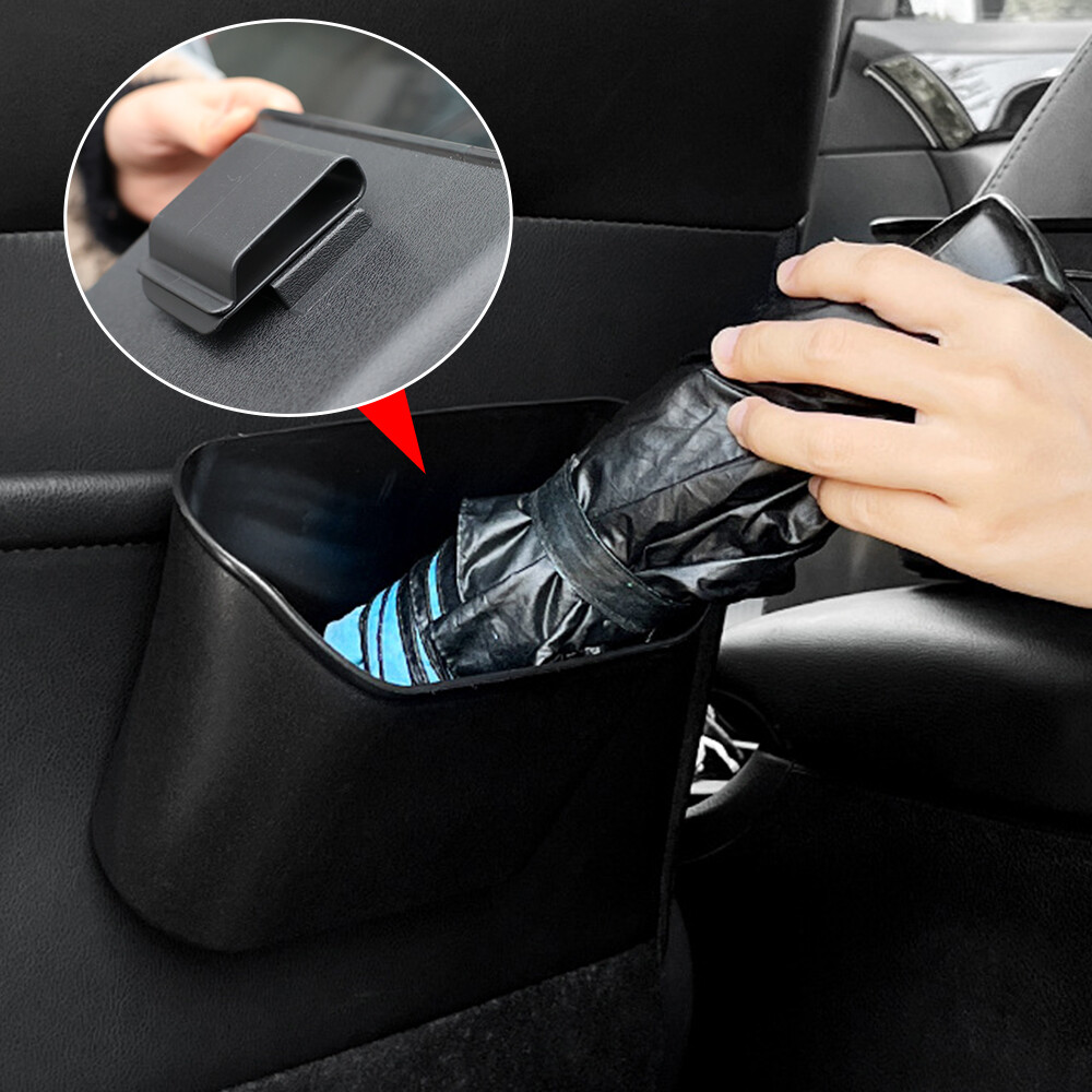 Car Multifunctional Garbage Bin Car Seat Back Hanging Storage Box Auto Front Rear Door Storage Holder Car Interior Organizer