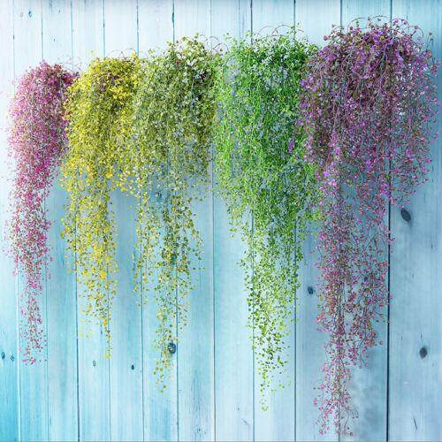 【lightingeverthing】Artificial Fake Silk Flower Vine Hanging Garland Plant Home Garden Wedding Decor