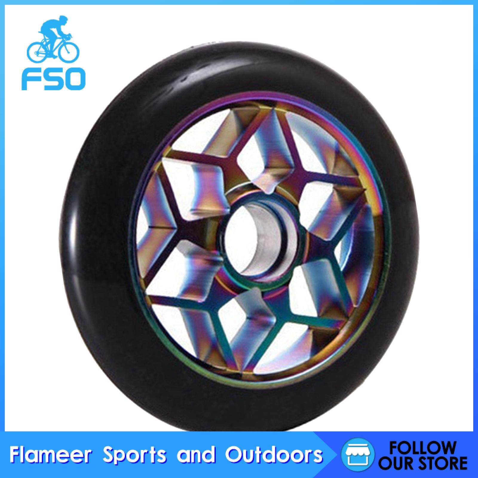 Flameer Bánh Xe Scooter Nhôm Chống Mài Mòn Nhiều Màu Sắc Cho Linh Kiện Sửa