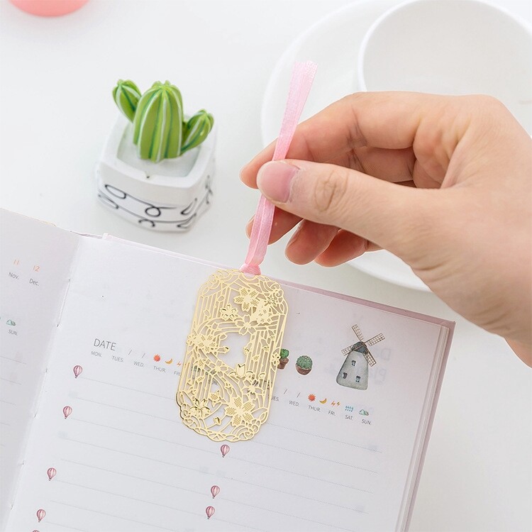 Phong cách Trung Quốc rỗng đánh dấu kim loại nhỏ gọn nhỏ đồng thau đánh dấu