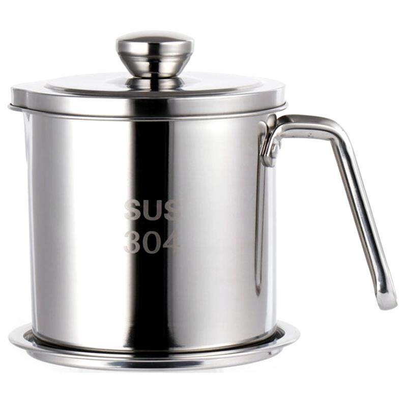 Stainless Steel Leak-Proof Oiler Stainless Steel Leakproof Oil Filter With A Tray Fried Oiler Home Kitchen Supplies By Ertic