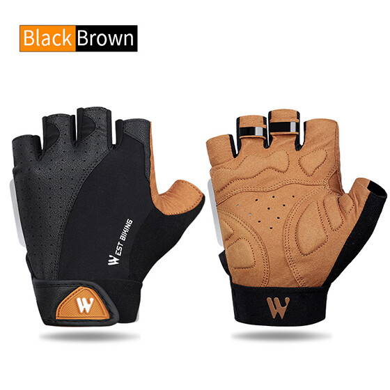 WEST BIKING Cycling Gloves Half Finger MTB Road Bike Gloves Men Women Outdoor Sports Running Fitness Gym Riding Motorcycle Bicycle Gloves