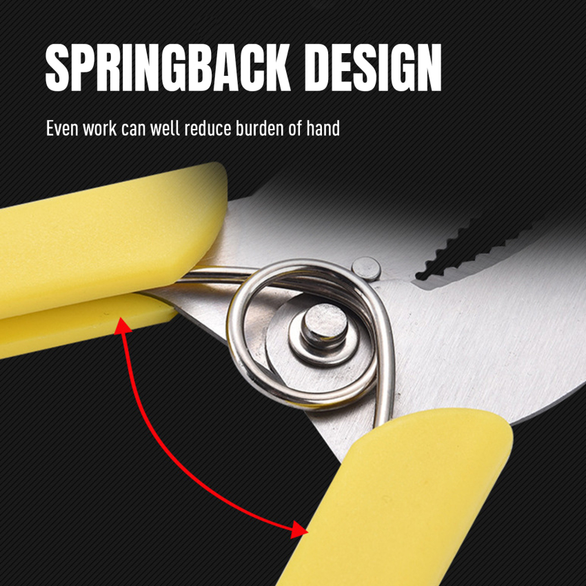 1pc Fruit Tree Ring Cutting Shears Stainless Steel Gardening Pruning Shears Cutting Bark Ring Peeling Scissors Garden Tools