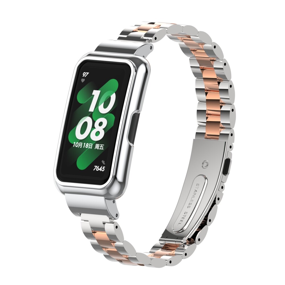 Metal Strap For Huawei Band 8 / 7 / 6 NFC Pro Strap Replacement Wristband for huawei Band 9 Honor Band 8 / 6 / 7 Strap Stainless Steel Milanese Bracelet Metal Watch Accessories For Huawei Band 7 6