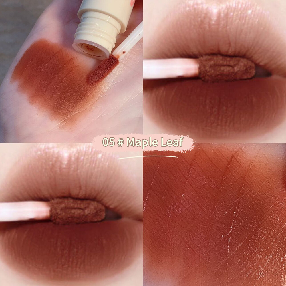 6 Colors Velvet Mist Matte Lip Mud Lightweight Soft Lip Mud Lipstick Mousse Smooth Lip Clay