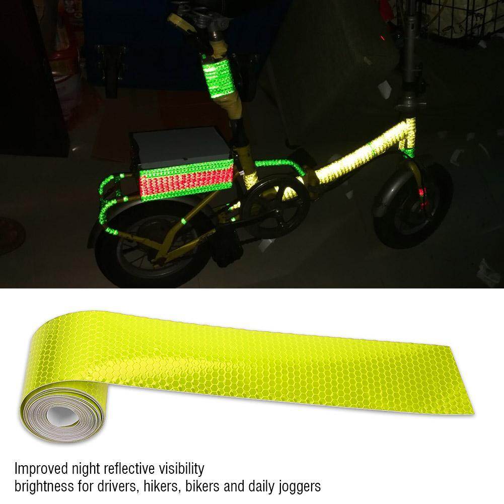 5cmx3m Safety Adhesive Reflective Tape Roll Sticker For Trailers Cars Bikes