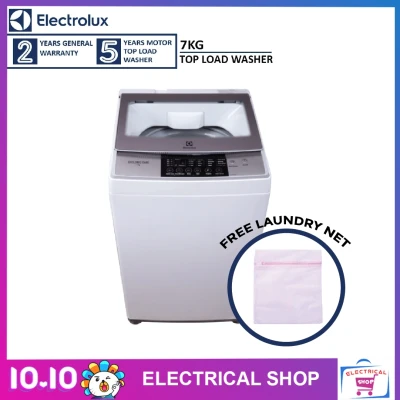 Electrolux EWT7588H1WB Top Load Washing Machine 7.5Kg washer (Free Laundry Net)