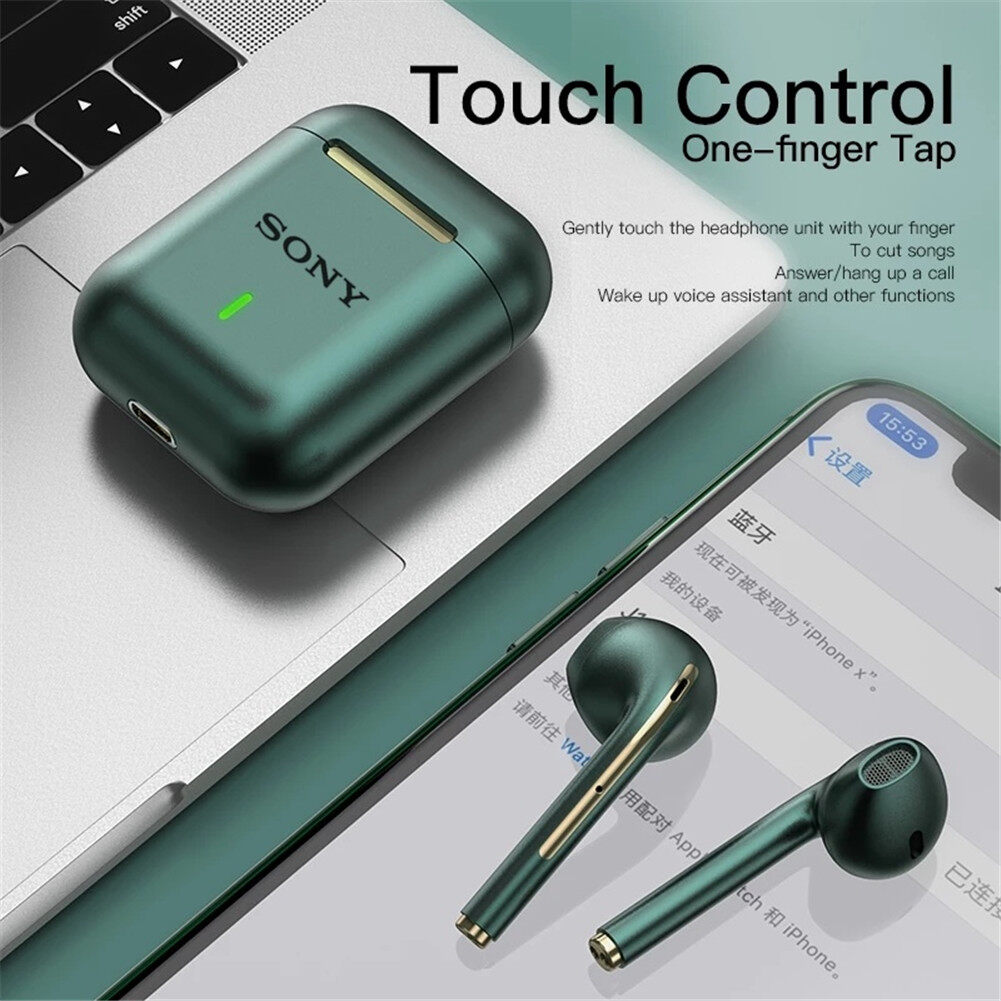 Sony Tai Nghe Nhét Tai Không Dây TWS J18 Tai Nghe Nhét Tai Airpods Bluetooth 5.0 Tai Nghe Âm Thanh Nổi Bật Lên Cảm Ứng Tai Nghe HIFI
