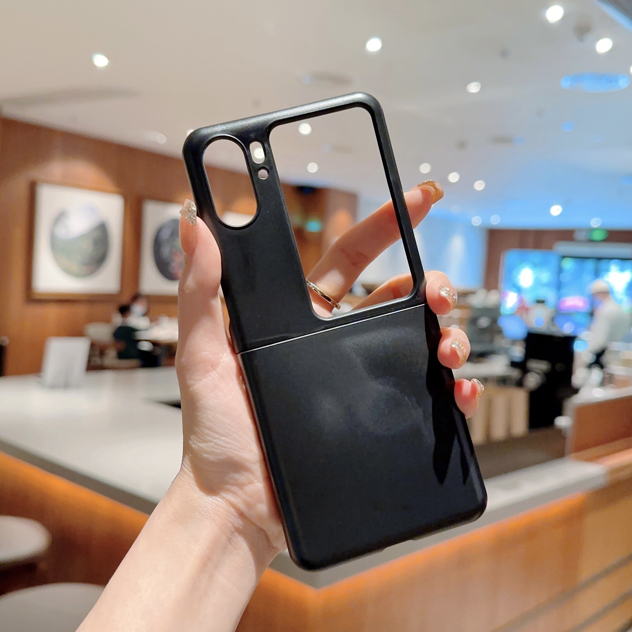 Hoce ultra thin matte clear phone case for oppo find n2 flip 5g hard pc shockproof back cover cases