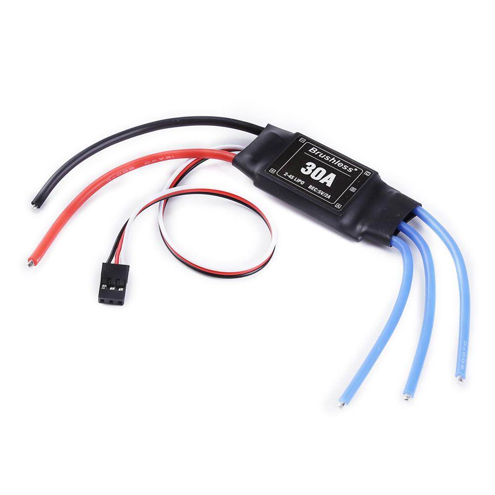 Xxd brushless 30a esc 2-4s electric speed controller with 5v 2a bec for rc multicopter helicopter airplane