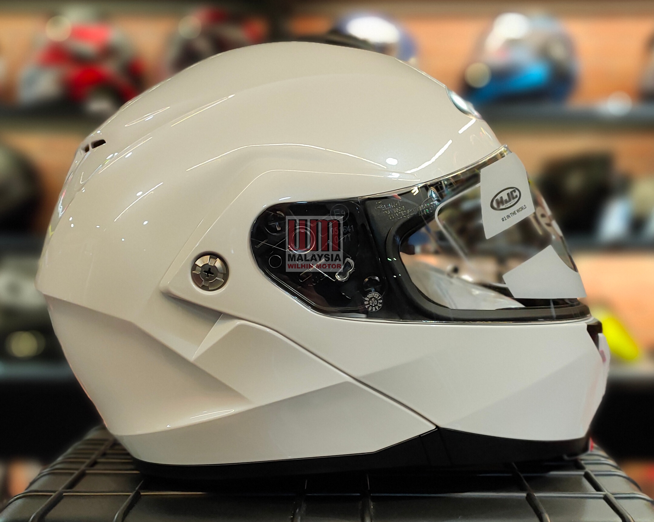 HJC C91 HELMET - SOLID WHITE | Lazada
