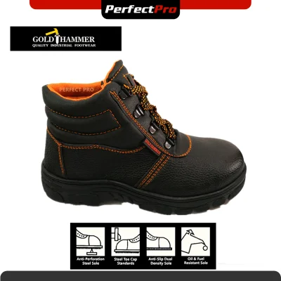 Gold Hammer 522 Mid Cut Lace Up Safety Shoes / Safety Boots Kasut Keselamatan Lelaki Kasut Safety
