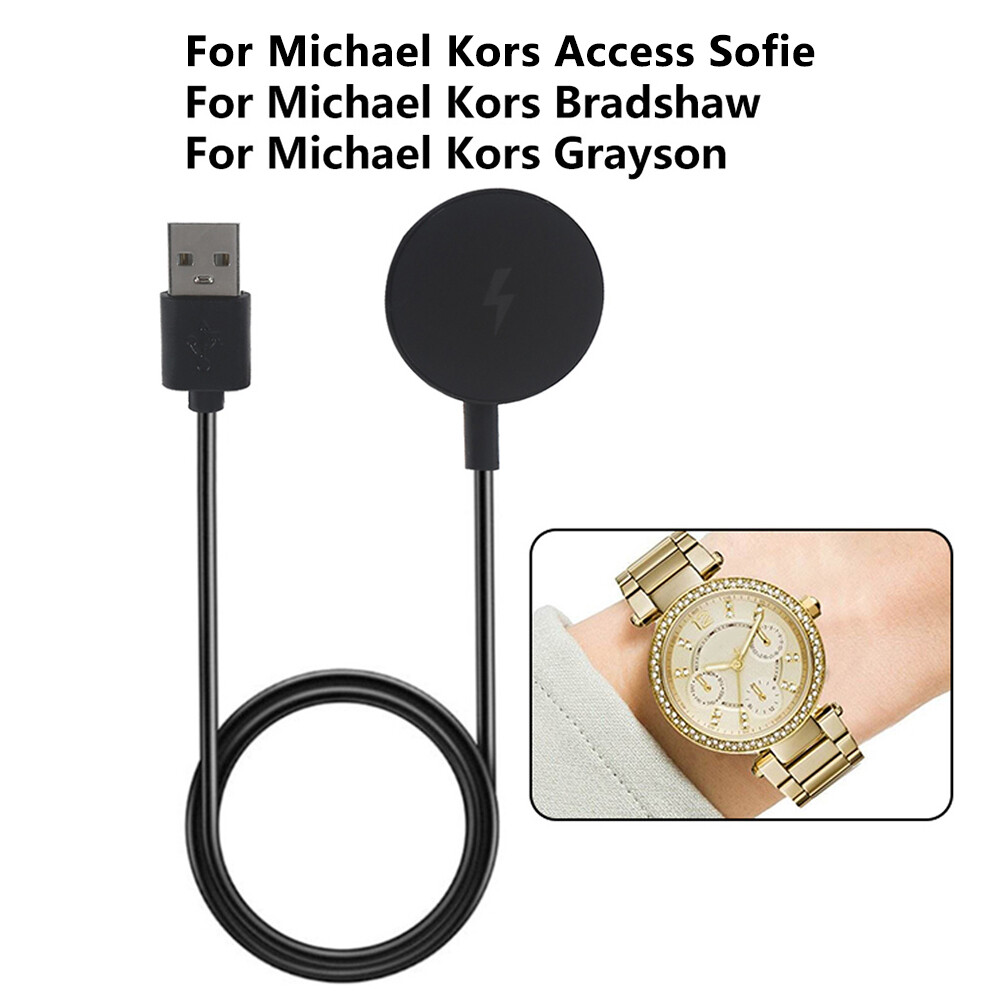 Watch Charger for Michael Kors Access Sofie/Grayson/Bradshaw Charging Cable Dock Smartwatch Power Supply Stand Accessory
