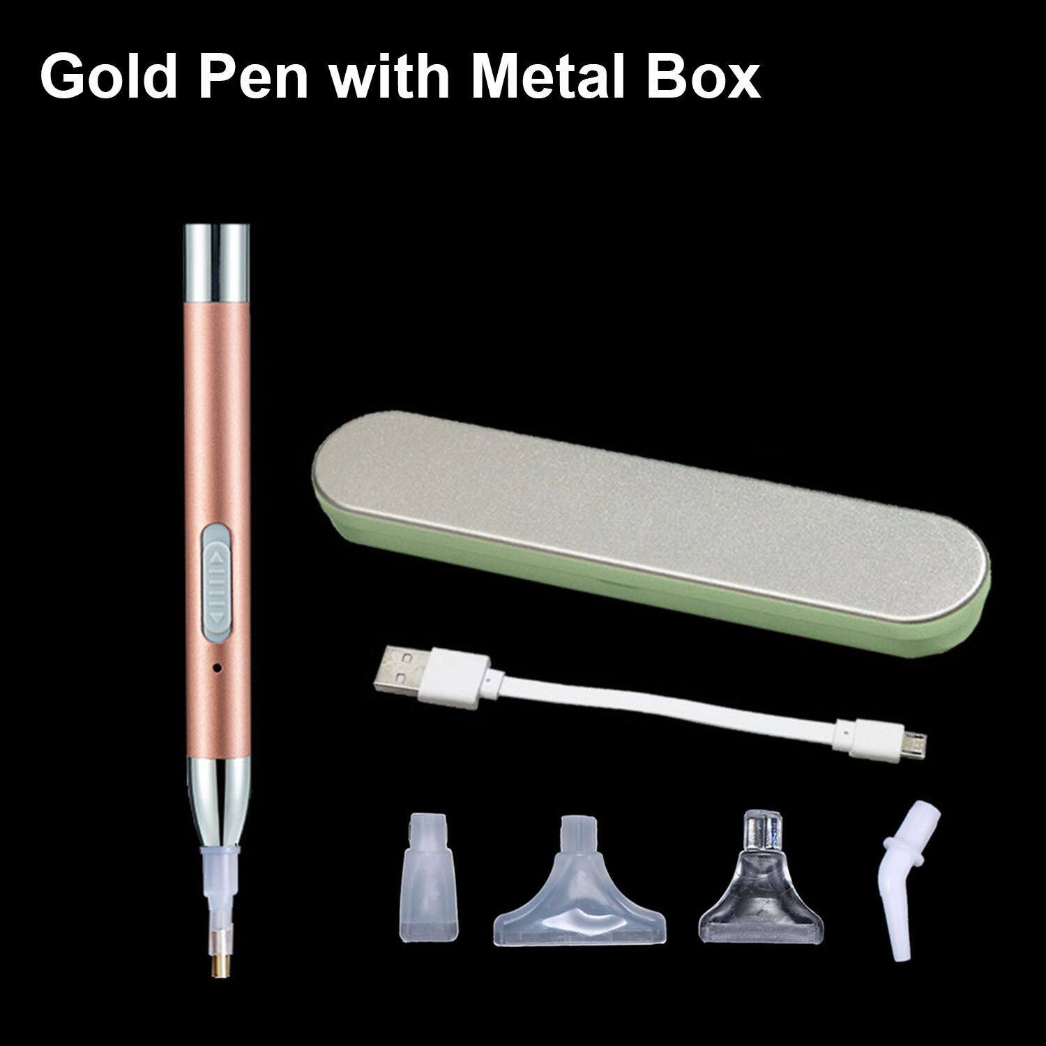 RSBPHM DIY Sewing Accessories Embroidery Cross Stitch Diamond Painting Tools USB Rechargeable Lighting Point Drill Pen 5D Diamond Painting