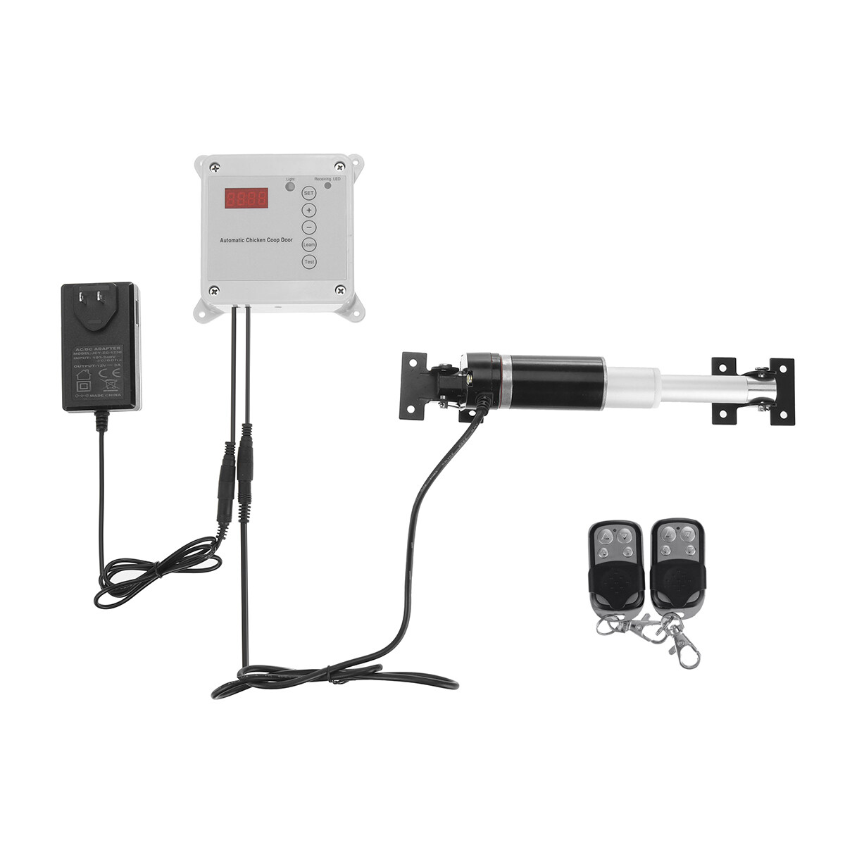 110220V RC Timing Control Chicken House Automatic Door Opener Door