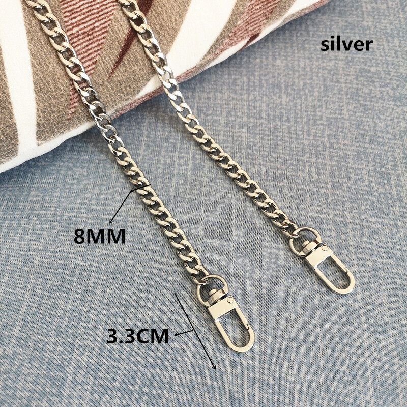 Backbag, shoulder strap, chain, bag accessories, women's bag, shoulder strap, gold chain, 8mm flat chain, high-end fashion, versatile chain, replaceable bag strap accessories, boutique chain, shoulder strap, bag strap