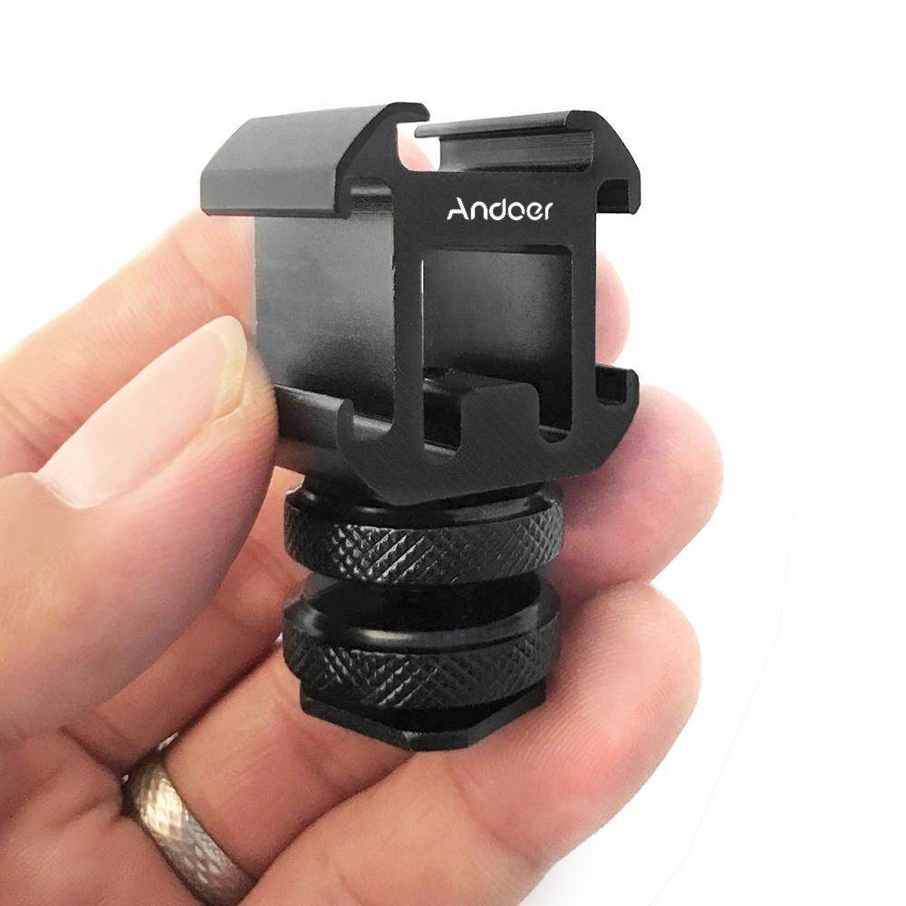 Andoer 3 Bộ Chuyển Đổi Gắn Giày Lạnh Bộ Chuyển Đổi Gắn Trên Máy Ảnh Dành Cho Máy Ảnh DSLR, Cho Đèn LED Video Màn Hình Micro