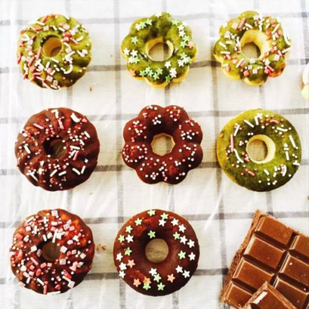 Donut Maker Cutter Fondant Cake Bread Desserts Bakery Mould Mold Baking Tools