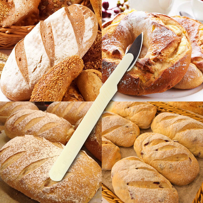 [Mua 1 Tặng 1] 1 Chiếc Máy Cắt Bánh Mì Cong Hình Cung Dụng Cụ Cắt Bánh Mì Baguette Kiểu Phương Tây Đặc Biệt