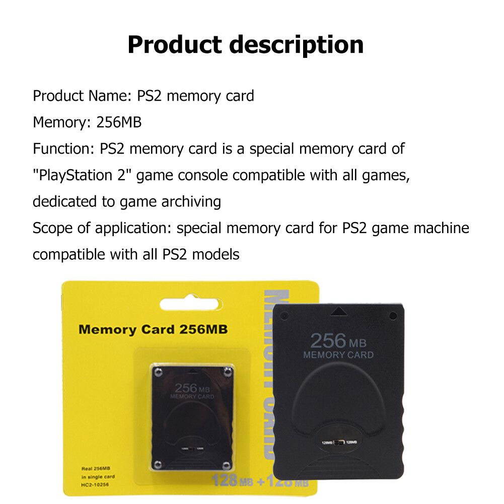 256MB Console Data Archive Storage Memory Card for Sony PS 2 PS2