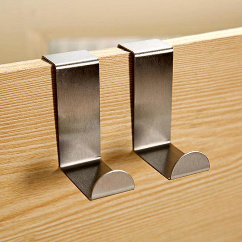 Ouyifan 2PCS Door Hook Stainless Cabinet Clothes Hanger Kitchen Organizer Cozinha Storage Organizer Rack Holder Tools
