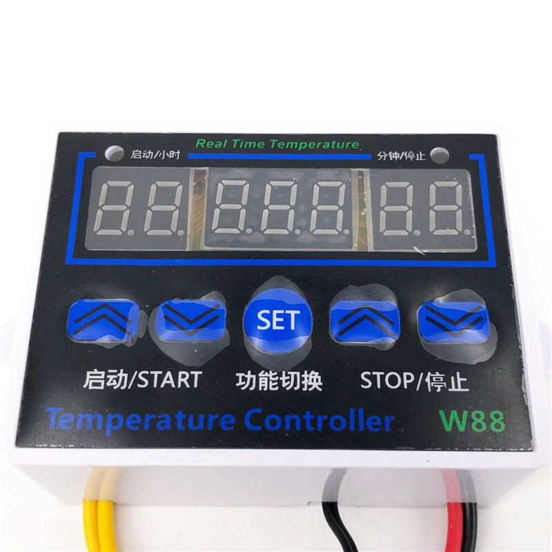 W1411 W88 12V/220V 10A Digital LED Temperature Controller with Sensor Thermostat Control Switch