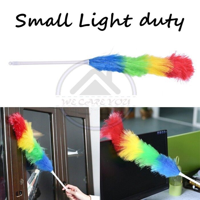 Magic Anti Static Feather Duster Bulu Ayam Nylon Magical Duster Household Handle Cleaning Product Tool Lazada