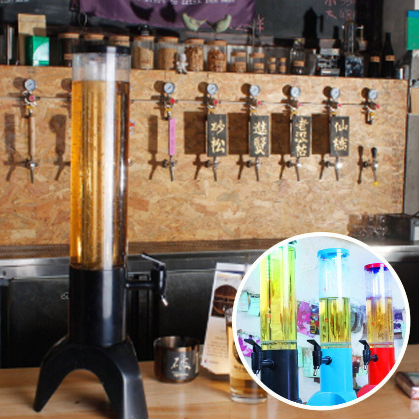 1.5L Liters Beer Dispenser Tower with Ice Tube and LED Light BT39 1.5L Liters Beer Dispenser Tower with Ice Tube and LED Light BT39