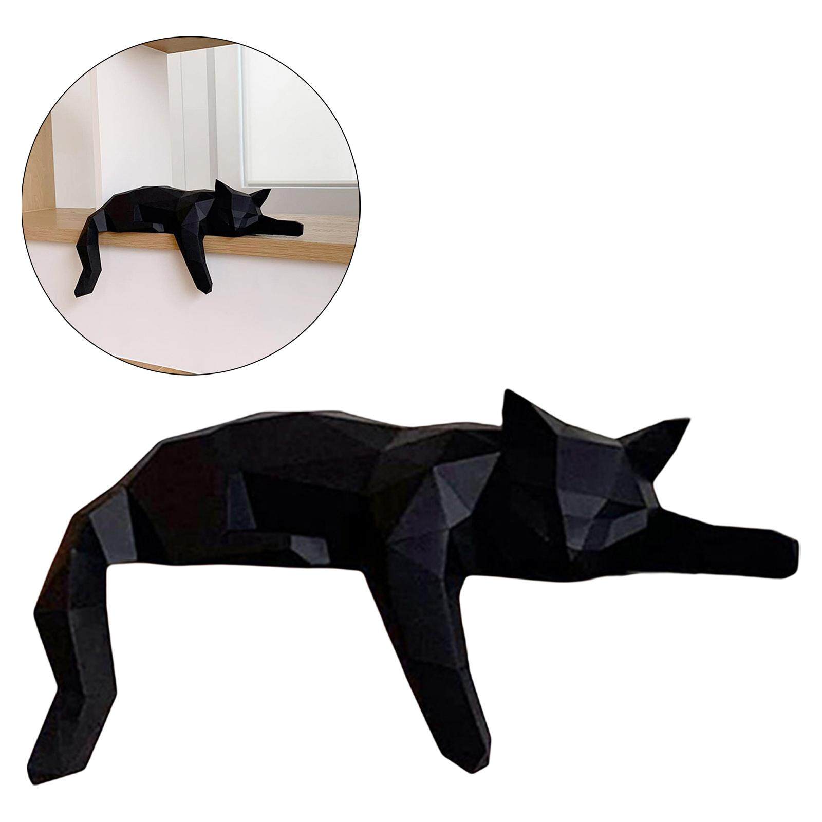 Miusue Mô Hình Giấy 3D Mèo Treo Tường Phòng Ngủ Phòng Khách Trang Trí Nhà