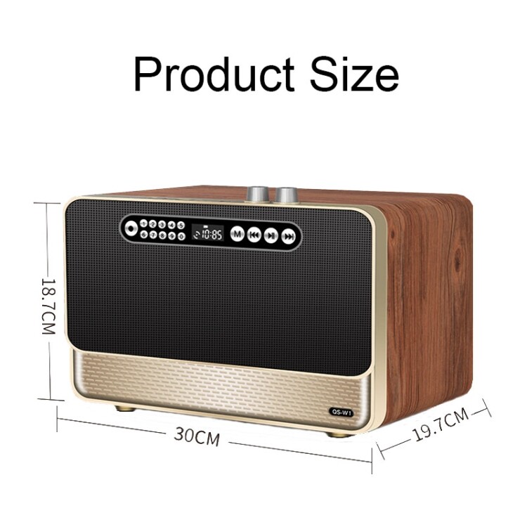 Máy Tính Để Bàn Hiệu Ứng Âm Thanh Độ Trung Thực Cao Bằng Gỗ W1 Loa Bluetooth Không Dây