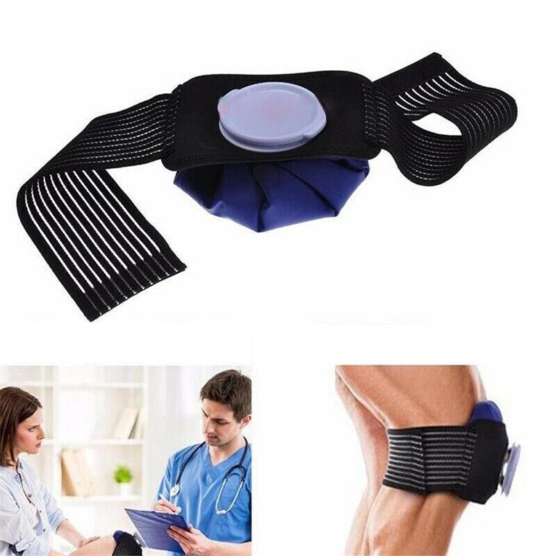 Professional Ice Bag Bandage with Reusable Ice Bag Pack for Arm Calf Knee Ankle Shoulder Neck Sprained Hot and Cold Compress