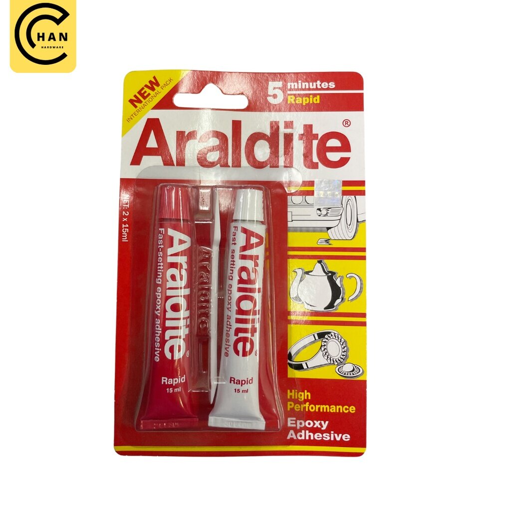 Araldite Epoxy Adhesive 2 x 15ml (5 Minutes Epoxy) Lazada