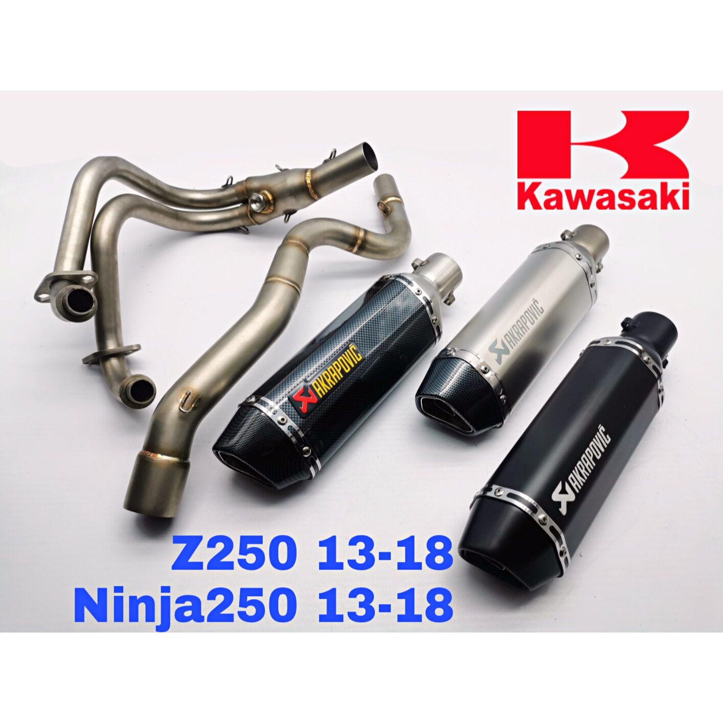 Ninja250/Z250 （13〜17）AKRAPOVIC マフラー Ninja250/Z250 （13〜17）AKRAPOVIC マフラー Ninja250/Z250