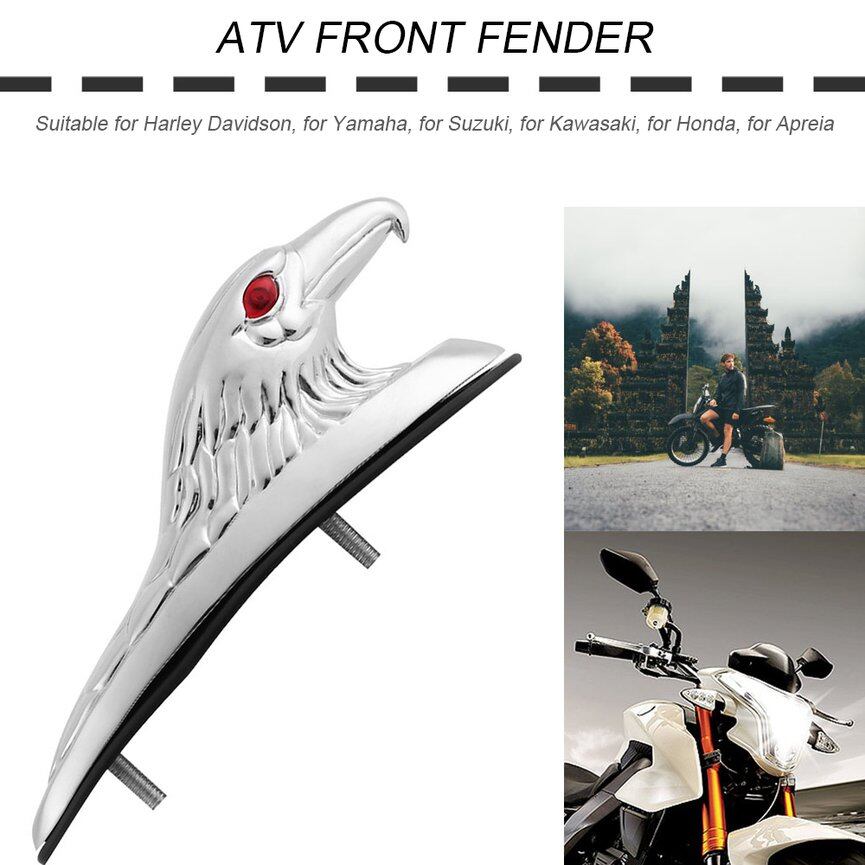 Ubest khung chắn bùn trước atv đầu đại bàng mạ crôm, trang trí cho xe máy xe máy