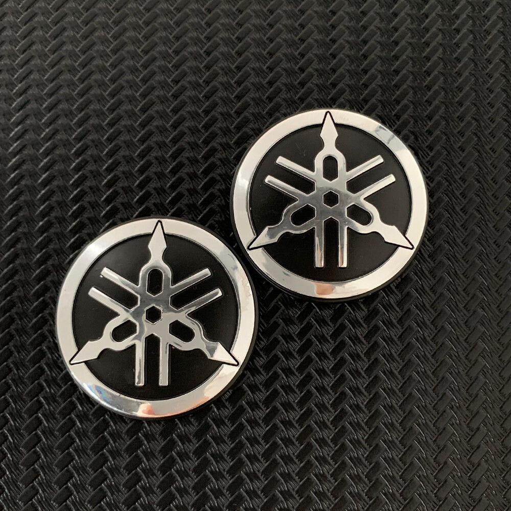 2PCS 3D Acrylic/ABS Badge Emblem logo For YAMAHA YZF-R15 R25 R3 MT25 MT03 M-slaz150 YZF-R25 YZF-R3 Silver Gold Red Blue 2.9CM/5CM Diameter