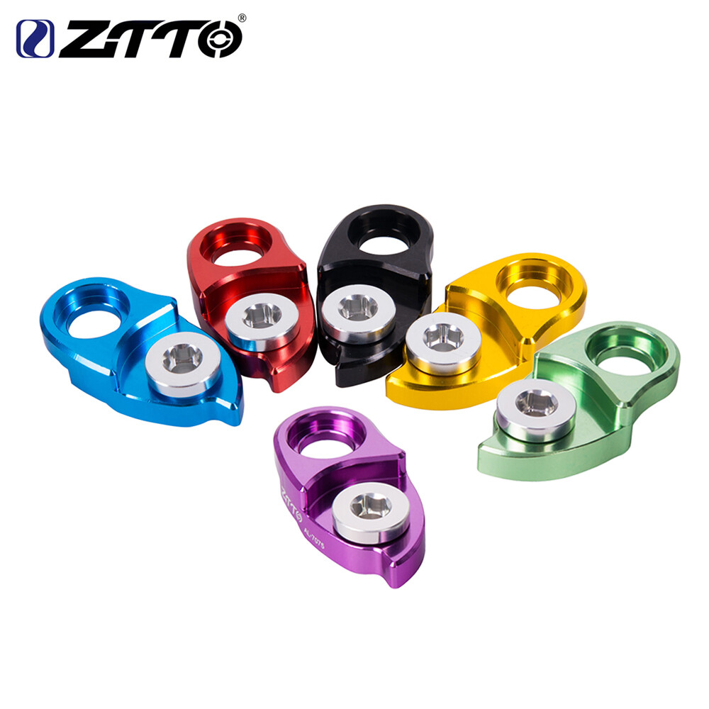 Ztto mtb bicicleta de estrada cnc cabide traseiro desviador extensor de extensão para cassets de proporção larga parte colorida da bicicleta de estrada