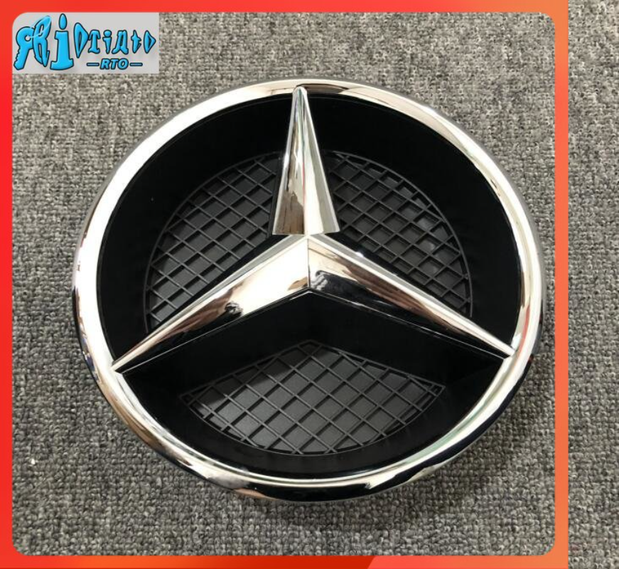 Rto Mercedes Benz phía trước logo mới lớp E lớp A lớp C lớp B CLC E300 c200l GLe lưới tản nhiệt phía trước Logo