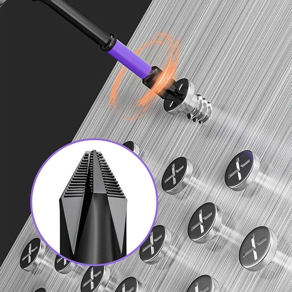 Toolstar PH2 Cross Screwdriver Non-slip Magnetic Batch Head 62HRC Hardness Impact Drill Bit