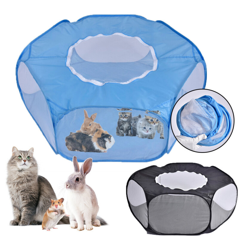 Có Thể Gập Lại Pet Lều Di Động Không Thấm Nước Động Vật Nhỏ Playpen Mèo Chó Thoáng Khí Gấp Hàng Rào Nhà