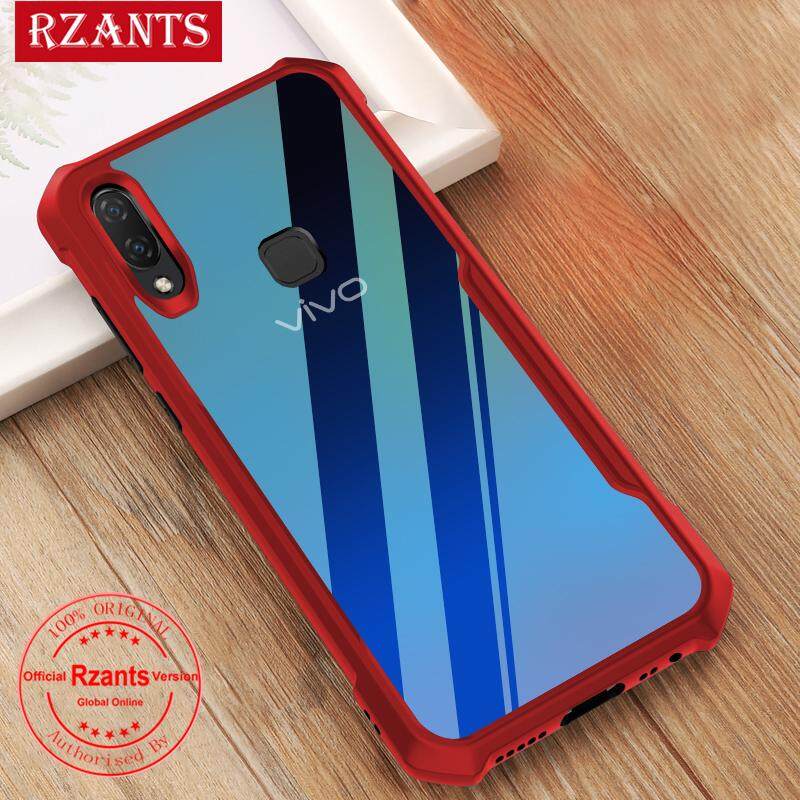 Rzants untuk VIVO V11 Keras Lembut Casing【four Corner】hybrid Shockproof Slim Crystal Clear Cover Double Anti DROP Perlindungan Armor Belakang PC Keras Fleksibel TPU bumper Bingkai