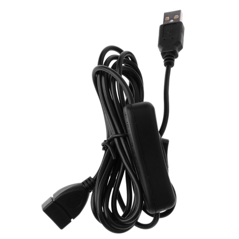 Dây Nối Dài USB 2.0 Đồng Bộ Dữ Liệu Cáp Nối Dài USB Có Công Tắc Bật Tắt Cho Quạt USB Máy Vi Tính Bộ Sạc USB Đèn LED Raspberry Pi