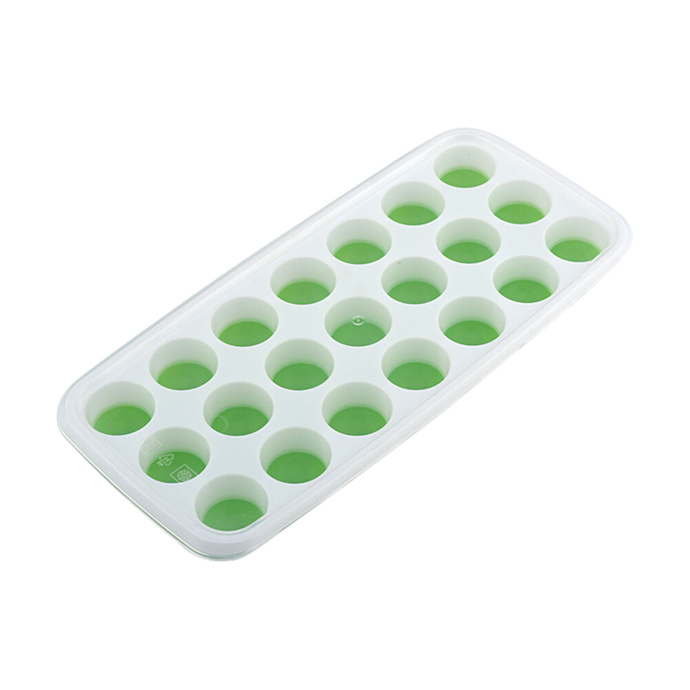 【ZNBY】Khuôn Khúc Côn Cầu Trên Băng Silicon Hình Tròn Khay Làm Đá Viên Bằng Silicon Mùa Hè Có Nắp