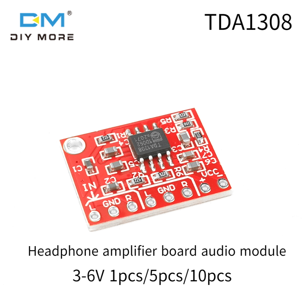 diymore Bo Mạch Mini 3-6V 20*15 Bộ Khuếch Đại Tai Nghe TDA1308 Mô-đun Âm Thanh Bo Mạch Khuếch Đại Tai Nghe Bộ Khuếch Đại Tai Nghe Mô-đun Bo Mạch Tiền Khuếch Đại