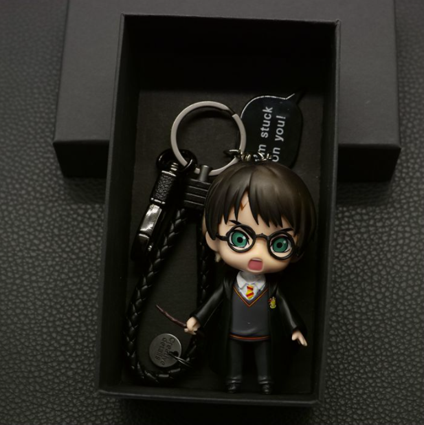Harry Potter Wizard Keychain Pendant Bag Ornament Key Chain Hand Office Model