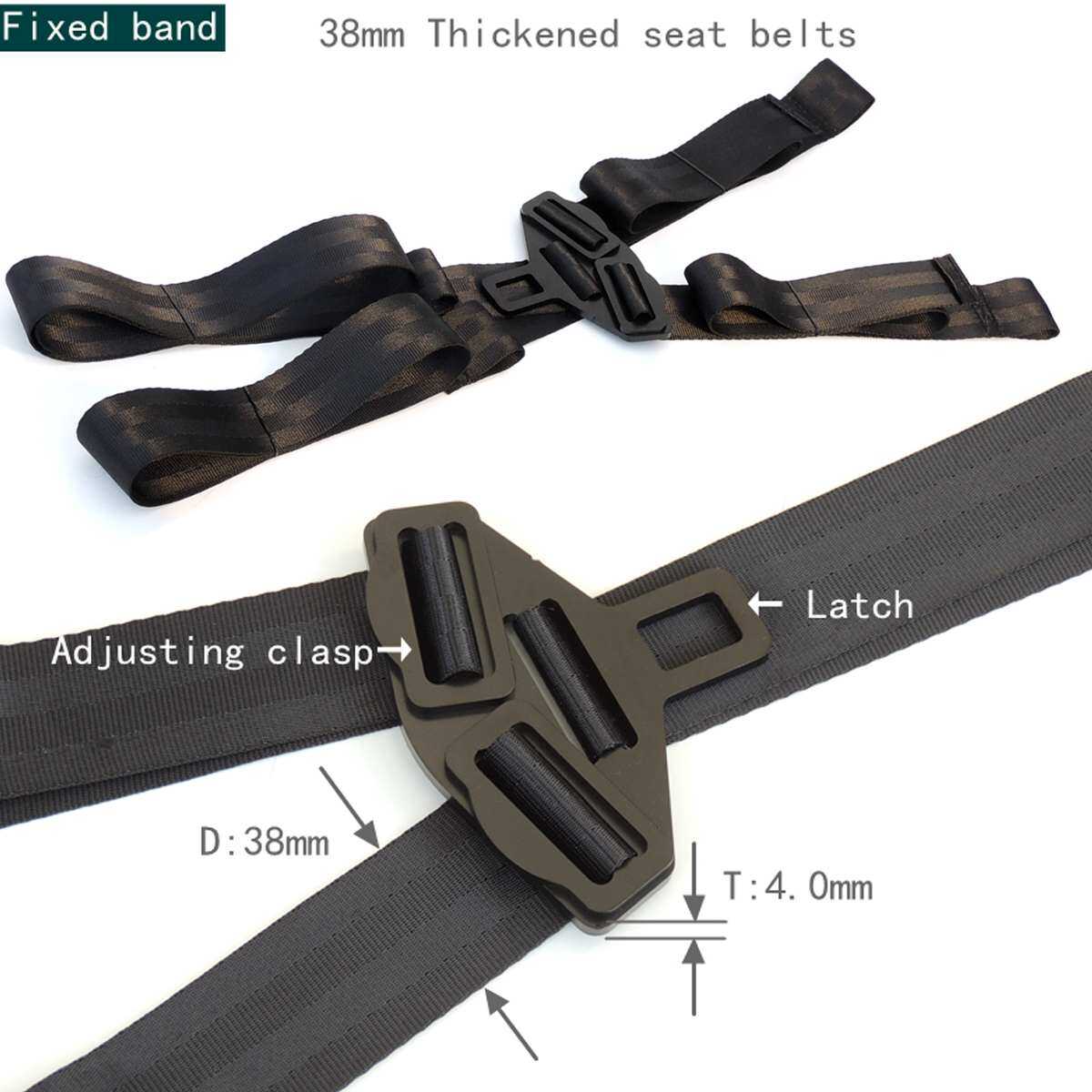 Universal Car Seat Belt Interfaces Guide Bracket Child Safety Seat