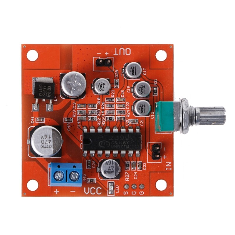 【lowest price】PT2399 Microphone Reverb Plate Reverberation Board No Preamplifier DC 6V-15V